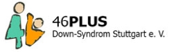 46PLUS Down-Syndrom Stuttgart e.V. Logo